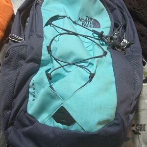 The North Face Blue and Teal Backpack